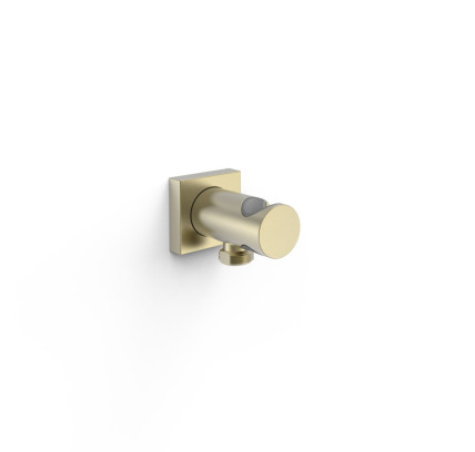 SOPORTE FIJO CON TOMA DE AGUA PARA DUCHA DE MANO Y FLEXO TRES COMPLEMENTOS DE DUCHA CAVA DORADO 21118221CA