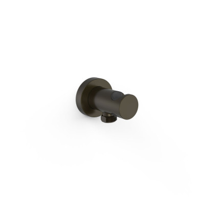 SOPORTE FIJO CON TOMA DE AGUA PARA DUCHA DE MANO Y FLEXO TRES COMPLEMENTOS DE DUCHA NEGRO BRONCE 26118221KMB