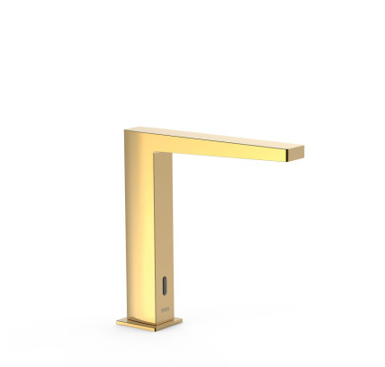 GRIFO ELECTRÓNICO DE 1 AGUA PARA LAVABO TRES TECNOLOGÍA ELECTRÓNICA ORO 24K 20261310OR
