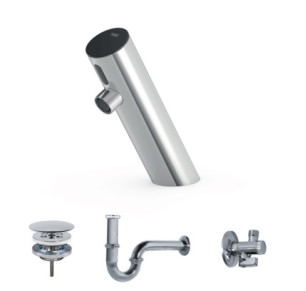 KIT DE GRIFO ELECTRÓNICO DE 1 AGUA PARA LAVABO TRES TECNOLOGÍA ELECTRÓNICA CROMO 39210391