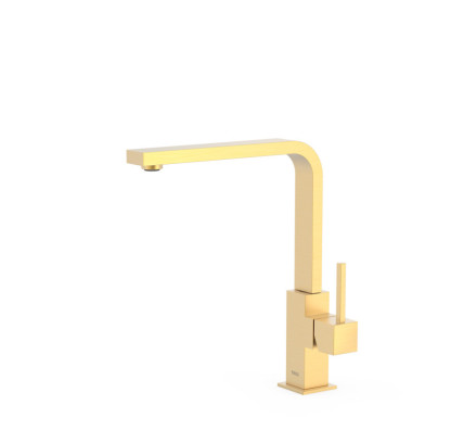 GRIFO MONOMANDO PARA COCINA TRES ESPACIO DE COCINA ORO MATE 24K 030496OM