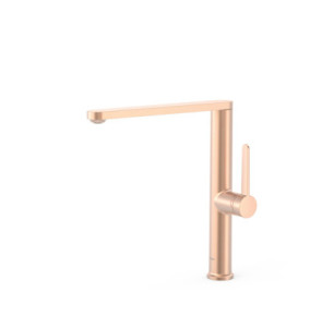 GRIFO MONOMANDO PARA COCINA TRES ESPACIO DE COCINA ORO ROSA MATE 24K 23044002OPM