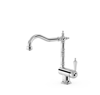 GRIFO MONOMANDO CON CAÑO ABATIBLE PARA COCINA TRES ESPACIO DE COCINA CROMO 24233401