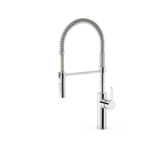 GRIFO MONOMANDO CON CAÑO EXTRAÍBLE CON 2 FUNCIONES PARA COCINA TRES ESPACIO DE COCINA CROMO 3048501