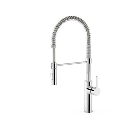 GRIFO MONOMANDO CON CAÑO EXTRAÍBLE CON 2 FUNCIONES PARA COCINA TRES ESPACIO DE COCINA CROMO 3048501