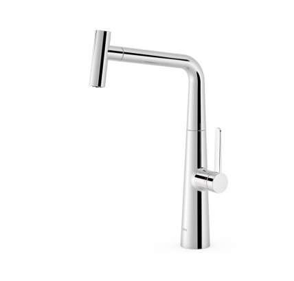 GRIFO MONOMANDO CON CAÑO EXTRAÍBLE CON 2 FUNCIONES PARA COCINA TRES ESPACIO DE COCINA CROMO 23043801