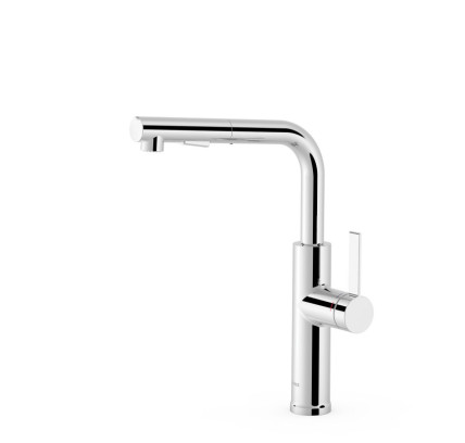 GRIFO MONOMANDO CON CAÑO EXTRAÍBLE CON 2 FUNCIONES PARA COCINA TRES ESPACIO DE COCINA CROMO 23043803