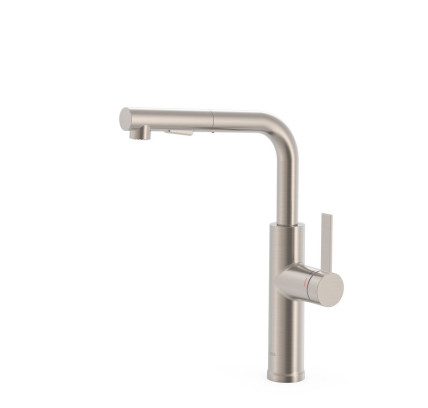 GRIFO MONOMANDO CON CAÑO EXTRAÍBLE CON 2 FUNCIONES PARA COCINA TRES ESPACIO DE COCINA ACERO 23043803AC