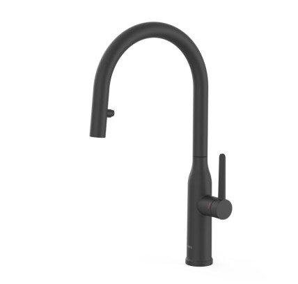 GRIFO MONOMANDO CON CAÑO EXTRAÍBLE CON 2 FUNCIONES PARA COCINA TRES ESPACIO DE COCINA NEGRO MATE 23043802NM