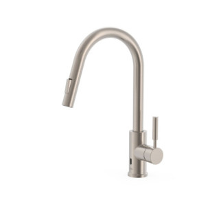 GRIFO ELECTRÓNICO CON CAÑO EXTRAÍBLE Y 2 FUNCIONES PARA COCINA TRES ESPACIO DE COCINA ACERO INOXIDABLE 09244501AC