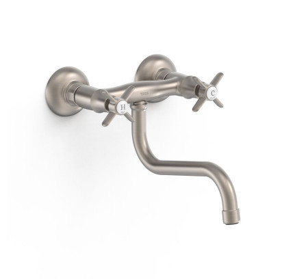 GRIFO BIMANDO MURAL PARA COCINA TRES ESPACIO DE COCINA ACERO 24231001AC
