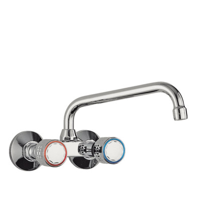 GRIFO BIMANDO MURAL PARA COCINA TRES ESPACIO DE COCINA CROMO 123215