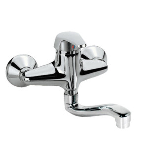 GRIFO MONOMANDO MURAL PARA COCINA TRES ESPACIO DE COCINA CROMO 7032003