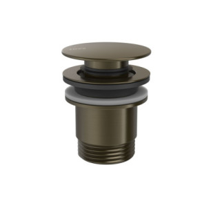 VÁLVULA DE DESAGÜE CLICK-CLACK SIMPLE-RAPID PARA LAVABO TRES COMPLEMENTOS DE GRIFERÍA NEGRO BRONCE 24284001KMB