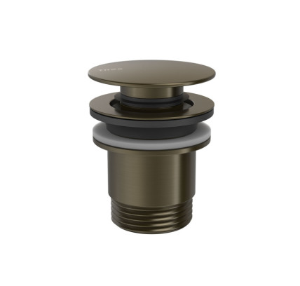 VÁLVULA DE DESAGÜE CLICK-CLACK SIMPLE-RAPID PARA LAVABO TRES COMPLEMENTOS DE GRIFERÍA NEGRO BRONCE 24284001KMB