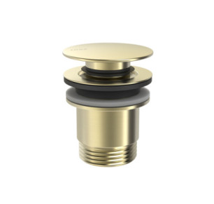 VÁLVULA DE DESAGÜE CLICK-CLACK SIMPLE-RAPID PARA LAVABO TRES COMPLEMENTOS DE GRIFERÍA CAVA DORADO 24284001CA