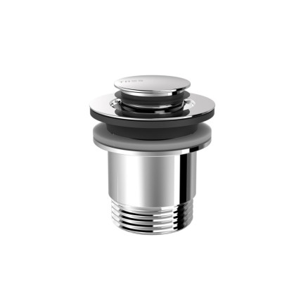 VÁLVULA DE DESAGÜE CLICK-CLACK SIMPLE-RAPID PARA LAVABO TRES COMPLEMENTOS DE GRIFERÍA CROMO 24284020
