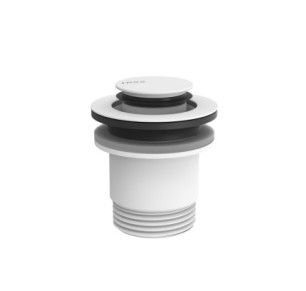 VÁLVULA DE DESAGÜE CLICK-CLACK SIMPLE-RAPID PARA LAVABO TRES COMPLEMENTOS DE GRIFERÍA BLANCO MATE 24284020BM