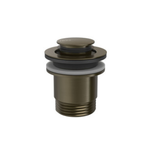 VÁLVULA DE DESAGÜE CLICK-CLACK SIMPLE-RAPID PARA LAVABO TRES COMPLEMENTOS DE GRIFERÍA NEGRO BRONCE 24284020KMB