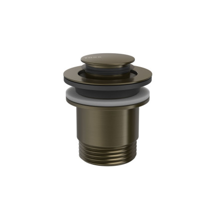 VÁLVULA DE DESAGÜE CLICK-CLACK SIMPLE-RAPID PARA LAVABO TRES COMPLEMENTOS DE GRIFERÍA NEGRO BRONCE 24284020KMB
