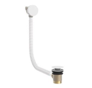 VÁLVULA DE DESAGÜE REDONDO CLICK-CLACK Y DE LLENADO CON REBOSADERO  BLANCO MATE 03453430BM