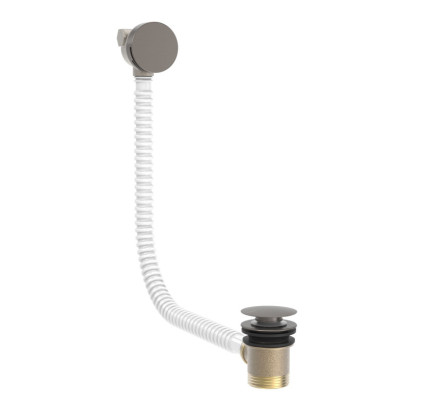 VÁLVULA DE DESAGÜE REDONDO CLICK-CLACK Y DE LLENADO CON REBOSADERO  GRAFITO 03453430GR