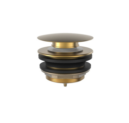 VÁLVULA DE DESAGÜE CLICK-CLACK  ORO MATE 24K 13474010OM