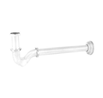 SIFÓN TELESCÓPICO CON REGISTRO PARA LAVABO TRES COMPLEMENTOS DE GRIFERÍA BLANCO MATE 03463820BM