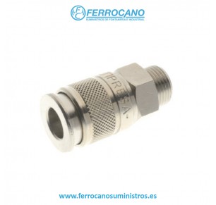 AIRE ENCHUFE MACHO MULTIPRESA 1/4'