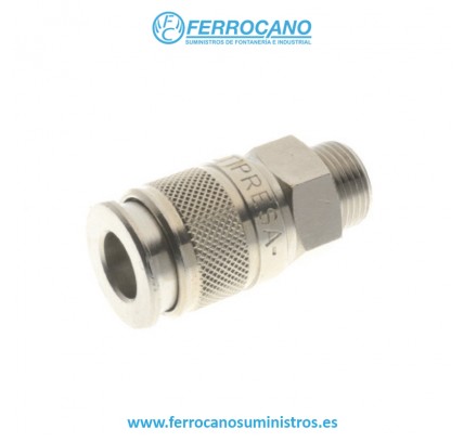 AIRE ENCHUFE MACHO MULTIPRESA 1/4'