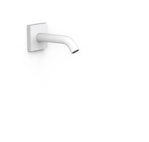 CAÑO FIJO DE PARED TRES COMPLEMENTOS DE GRIFERÍA BLANCO MATE 21018107BM