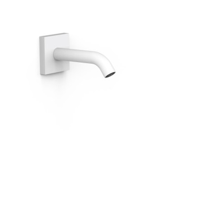 CAÑO FIJO DE PARED TRES COMPLEMENTOS DE GRIFERÍA BLANCO MATE 21018107BM