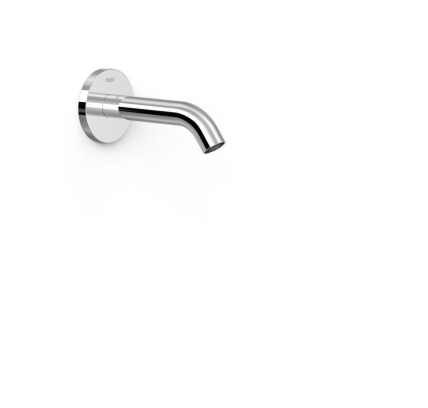 CAÑO FIJO DE PARED TRES COMPLEMENTOS DE GRIFERÍA CROMO 26218004