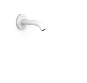 CAÑO FIJO DE PARED TRES COMPLEMENTOS DE GRIFERÍA BLANCO MATE 26218004BM