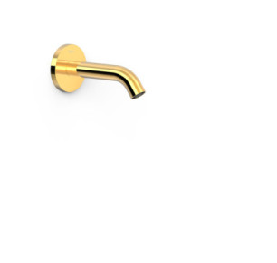 CAÑO FIJO DE PARED TRES COMPLEMENTOS DE GRIFERÍA ORO 24K 26218004OR