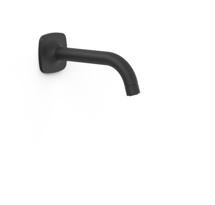 CAÑO FIJO DE PARED TRES COMPLEMENTOS DE GRIFERÍA NEGRO MATE 22218101NM