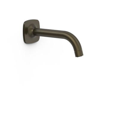 CAÑO FIJO DE PARED TRES COMPLEMENTOS DE GRIFERÍA NEGRO BRONCE 22218101KMB