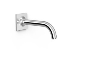 CAÑO FIJO DE PARED TRES COMPLEMENTOS DE GRIFERÍA CROMO 22118101