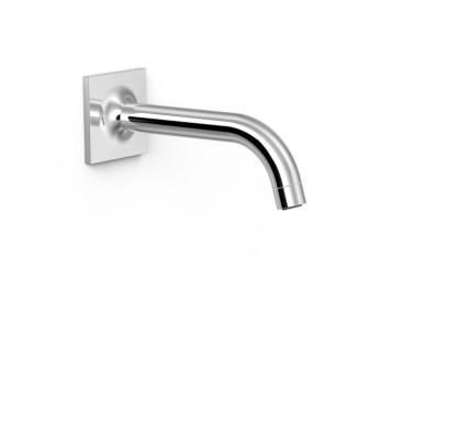 CAÑO FIJO DE PARED TRES COMPLEMENTOS DE GRIFERÍA CROMO 22118101