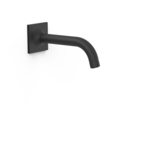 CAÑO FIJO DE PARED TRES COMPLEMENTOS DE GRIFERÍA NEGRO MATE 22118101NM