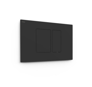 PULSADOR DE DOBLE DESCARGA PARA WC TRES WC SYSTEMS NEGRO MATE 25429801NM