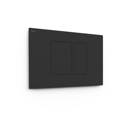 PULSADOR DE DOBLE DESCARGA PARA WC TRES WC SYSTEMS NEGRO MATE 25429801NM