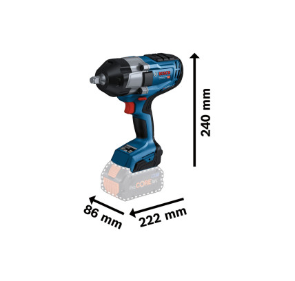 ATORNILLADOR IMPACTO BOSCH GDS 18V-1000 (2X5.5AH+CARGADOR+MALETIN)