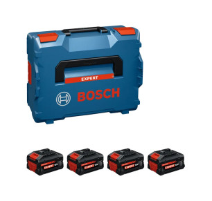 PACK 4 BATERÍAS BOSCH EXBA18V-55 + LBOXX