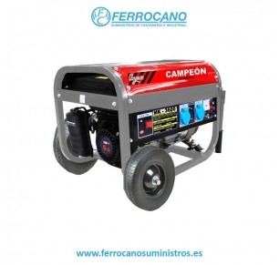 GENERADOR GASOLINA CAMPEÓN 6,5 CV 2,8 KVA 15 LITROS MONOFÁSICO MK3600