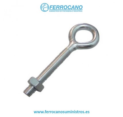 HEMBRILLA CERRADA CON TUERCA 06X050MM (100 UDS)