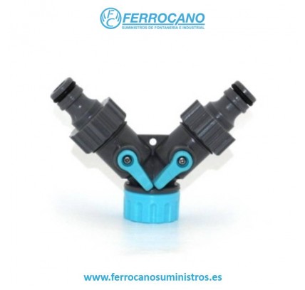 CONECTOR RIEGO NATUUR 2 VIAS