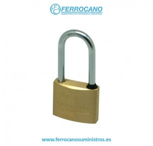 CANDADO LATÓN ARCO LARGO 40MM NIVEL
