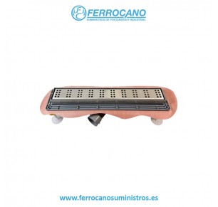 SUMIDERO REJILLA LINEAL TECNOAGUA LINE CHESS T-181C SATINADO 850MM 50138