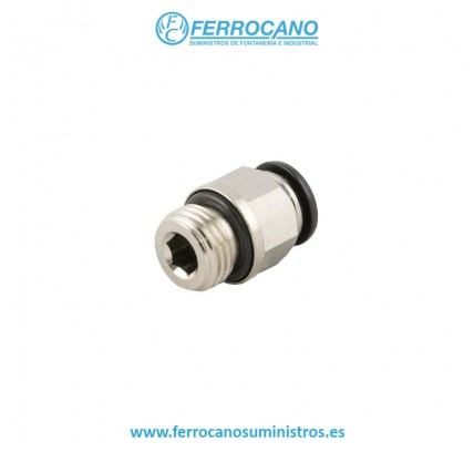 RACOR RECTO AIRE R/M CON JUNTA TORICA 6 1/8